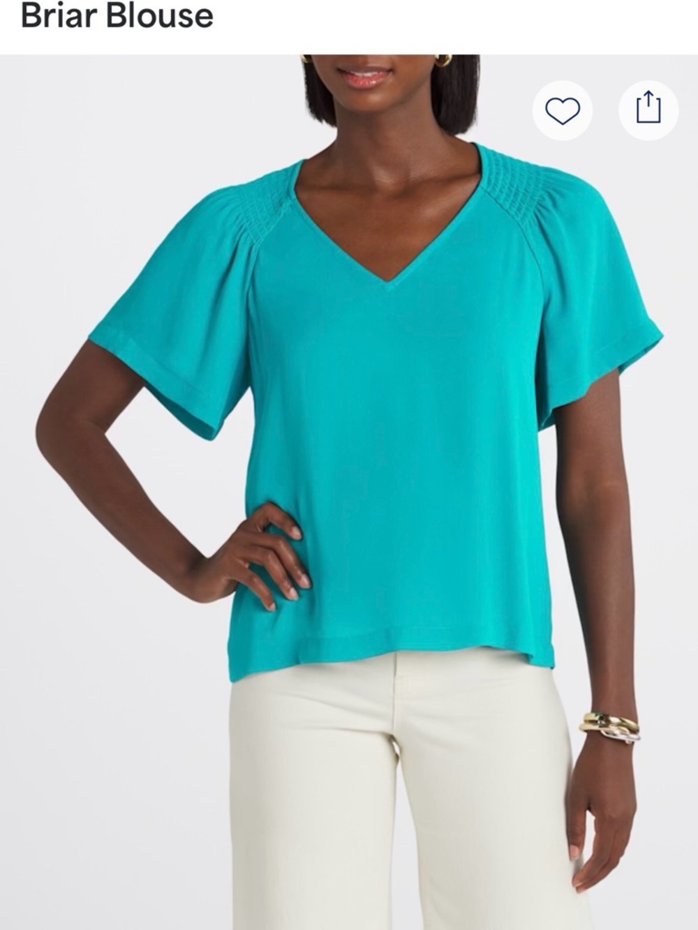 Daniel Rainn Briar Blouse in Turquoise
